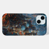 「壮大なファンタジー城の等角ピクセルアニメアート」 Case-Mate iPhoneケース (裏面 (横))