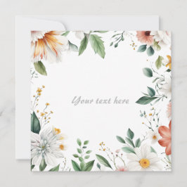 壮大なフローラ枠 招待状