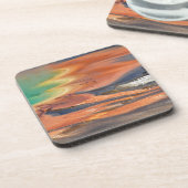 壮大なプリズム春の雨水 コースター (左側)