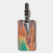 壮大なプリズム春の雨水 ラゲッジタグ (正面縦)