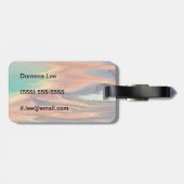 壮大なプリズム春の雨水 ラゲッジタグ (裏面横)