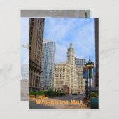 壮大なマイル – シカゴイリノイ ポストカード (正面/裏面)