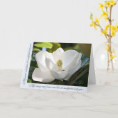 壮大なマグノリア カード (黄色い花)