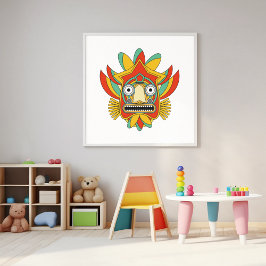 壮大なマスク メタルプリント