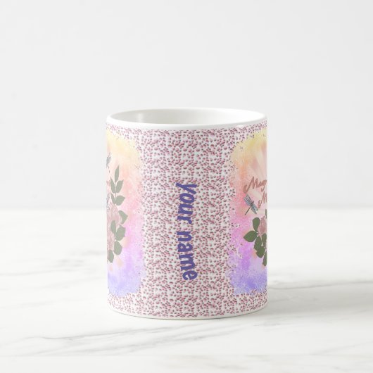 壮大なママカスタムのマググ コーヒーマグカップ (中央)