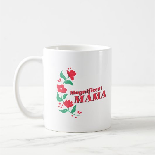 壮大なママ コーヒーマグカップ (左)