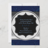 壮大なマンダラ結婚ス（青） 招待状 (裏面)