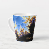 壮大なマンデルブロットフラクタル カフェラテマグ (左アングル)