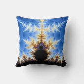 壮大なマンデルブロットフラクタル クッション (裏面)