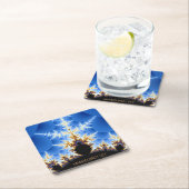 壮大なマンデルブロットフラクタル スクエアペーパーコースター (インサイチュ)