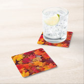 壮大なメープル葉 スクエアペーパーコースター (インサイチュ)