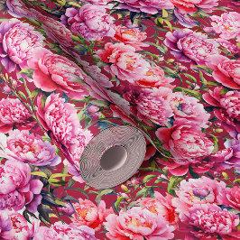 壮大なラブ牡丹オンルビーレッド 壁紙