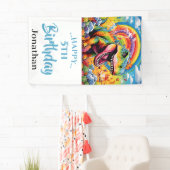 壮大なレインボーダノバースデーパーティー 横断幕 (インサイチュ)