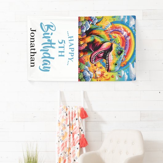 壮大なレインボーダノバースデーパーティー 横断幕 (インサイチュ)