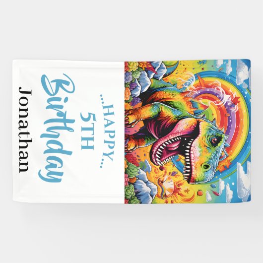 壮大なレインボーダノバースデーパーティー 横断幕 (横)