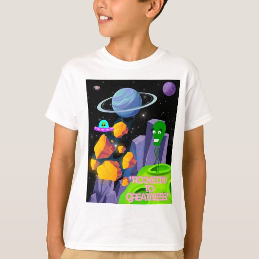 壮大なロケット Tシャツ (正面)