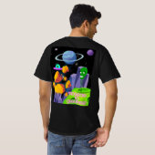 壮大なロケット Tシャツ (裏面フル)