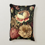 壮大なヴィンテージフローラ配置 アクセントクッション (裏面(縦))