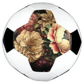 壮大なヴィンテージフローラ配置 サッカーボール (回転)