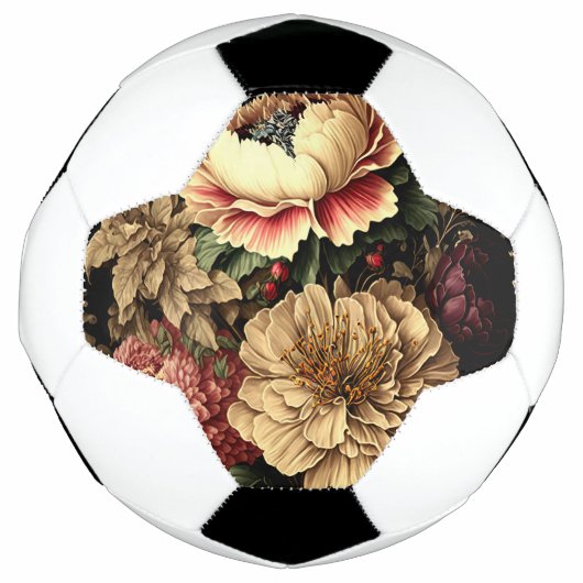 壮大なヴィンテージフローラ配置 サッカーボール (正面)