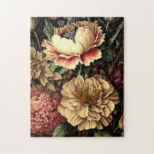 壮大なヴィンテージフローラ配置 ジグソーパズル (縦)