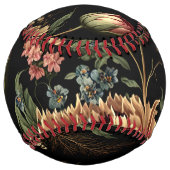 壮大なヴィンテージフローラ配置 ソフトボール (裏面)