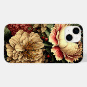 壮大なヴィンテージフローラ配置 Case-Mate iPhoneケース (裏面 (横))