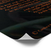 壮大な万華鏡のように千変万化するパターン ポスター (角)