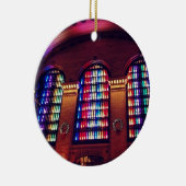 壮大な中央場所のクリスマスの照明のオーナメント セラミックオーナメント (右)