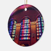 壮大な中央場所のクリスマスの照明のオーナメント セラミックオーナメント (左)