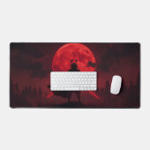 壮大な侍のシルエット デスクマット (キーボード&マウス)