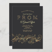 壮大な出来事のプロムの招待状 招待状 (正面/裏面)