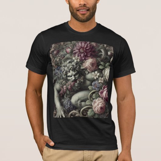 🎭 壮大な喜劇 - ゴシックウェアラブルアート Tシャツ (正面)