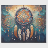 壮大な夢、先住民アメリカ文化 ラッピングペーパー (フラット)