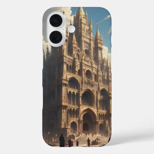壮大な大聖堂の正面 Case-Mate iPhoneケース (裏面)