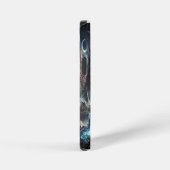 壮大な天体戦場イラストレーション iPhoneケース (右側面)