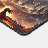 壮大な天空の戦場イラストレーションラウンドクロス デスクマット (コーナー)