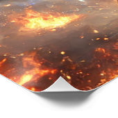 壮大な女性魔法使いバトルポスター魔法パワー ポスター (コーナー)