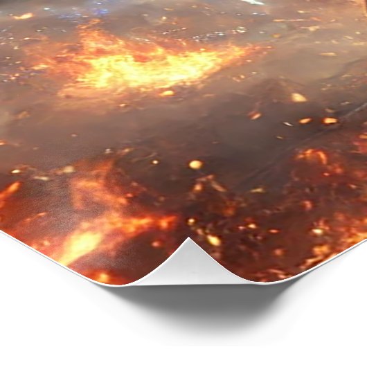 壮大な女性魔法使いバトルポスター魔法パワー ポスター (コーナー)