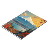 壮大な富士山ノート ノートブック (左側)