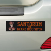 壮大な尋問者のためのリックSantorum バンパーステッカー (車上)