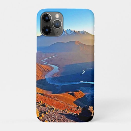 壮大な山の谷の流れのデザイン Case-Mate iPhoneケース (裏)