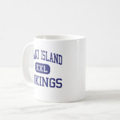 壮大な島のバイキングの中間の壮大な島 コーヒーマグカップ (正面左)