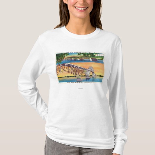 壮大な島の南北橋の眺め Tシャツ (正面)