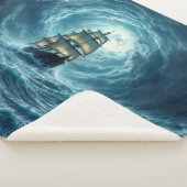 壮大な嵐ボート月波の冒険 シェルパブランケット (3/4)