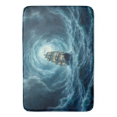 壮大な嵐ボート月波の冒険 バスマット (正面縦)