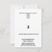 壮大な帝国モノグラムの財産のサンキューカード サンキューカード (裏面)