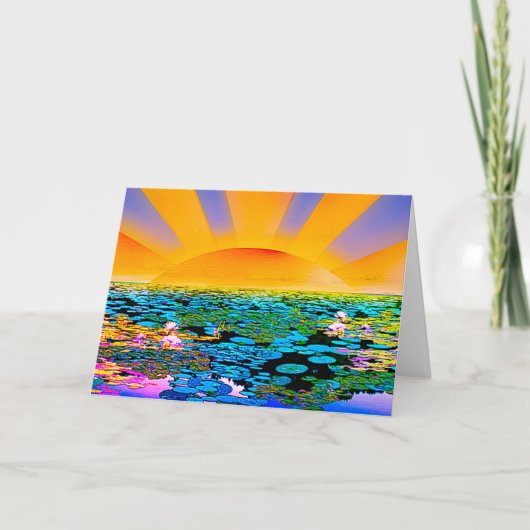 壮大な平穏のカード サンキューカード (正面)