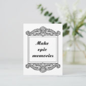 壮大な思い出を作ろう - ポジティブな名言 ポストカード (スタンド正面)