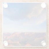 壮大な日没 ガラスコースター (裏面)